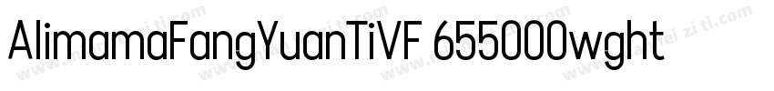 AlimamaFangYuanTiVF 655000wght 90字体转换